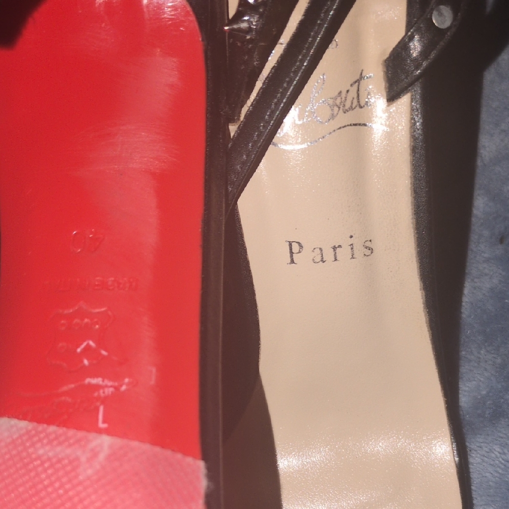 Christian Louboutin Black and Red Heels